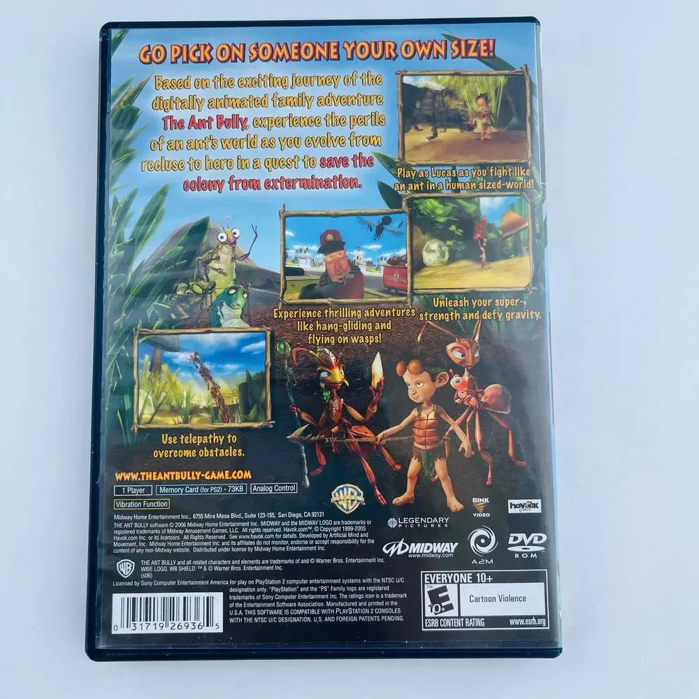 The Ant Bully Sony PlayStation 2, 2006 PS2 Complete CIB + Registration Card
